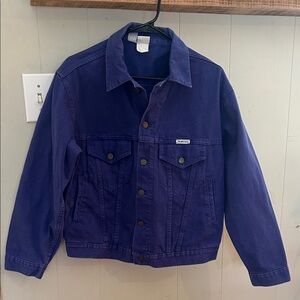 Purple denim jacket